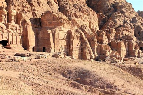 Al Khazneh In Petra Jordan Stock Image Image Of Monastery Culture