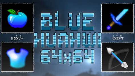 Minecraft Pvp Texture Pack Blue Huahwi 64x Pack 1718 No Lag