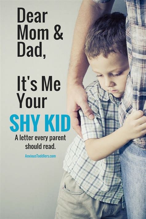 Dear Mom And Dad Its Me Your Shy Kid Mom Please Read Shy Kids