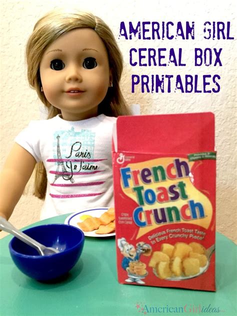 Sometimes their dolls play all over the house, but for the last few days the focus has been in the kitchen. American Girl Cereal Boxes • American Girl Ideas | American Girl Ideas
