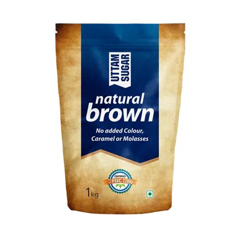 Refined Uttam Organic Brown Sugar Powder Packaging Size 1kg10kg At