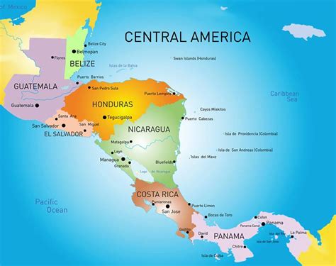 Mapa De Centroamerica Para Colorear Con Sus Nombres Imagui Kulturaupice