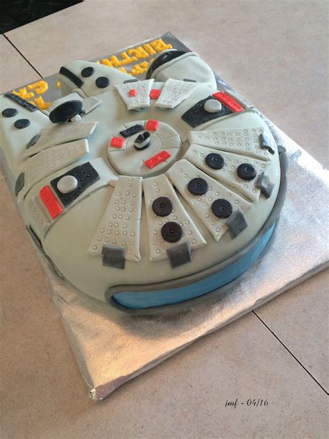 Jens Crafts And Cakes Millennium Falcon Birthday Cake