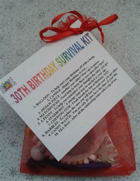 Son gifts for him boy teenager men gadget novelty mum daddy unusual christmas uk. Details about 30TH BIRTHDAY Survival Kit Fun Unusual ...