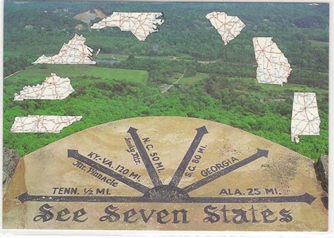 You can see 7 states from the lookout area. Tennessee - Susan V. Mayer