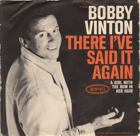 Album There I Ve Said It Again Von Bobby Vinton Auf Cdandlp
