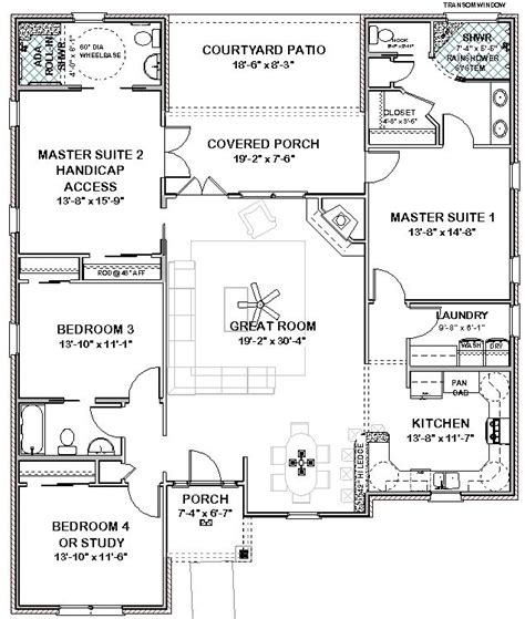 It's a home design with two master suites, not just a second larger bedroom but two master suite sized bedrooms, both with. Pin op House plans