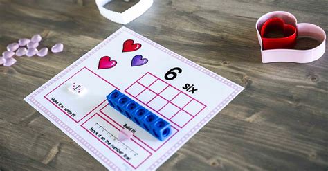 Valentine Themed 10 Frame Counting Mats Preschool Inspirations