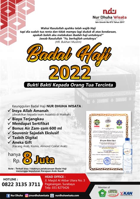 Badal Haji 2022 - 2023 Terbaik & Murah di Surabaya