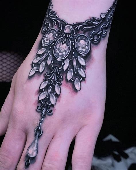 Diamond Bracelet Hand Tattoos For Girls Gem Tattoo Cool Shoulder