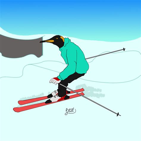Skiing Penguin By Futill On Deviantart