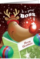Maybe you would like to learn more about one of these? Business Christmas Cards for Boss from Greeting Card Universe