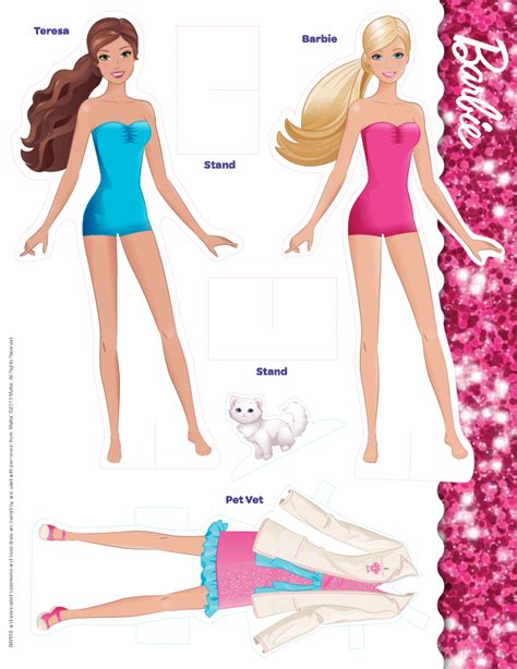 Barbie Paper Dolls Printable