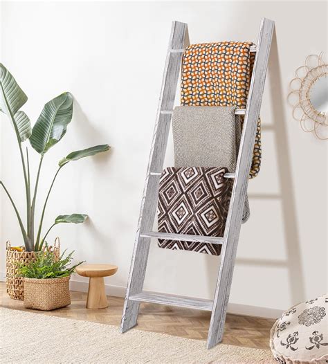 buy rose home fashion rhf decorative blanket ladder rustic blanket ladder 4 5ft blanket ladders