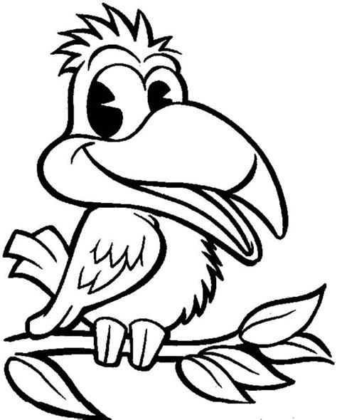 Toucan coloring pages will introduce children to an unusual bird that lives in tropical forests, a distant relative of the woodpecker. Big Eyed Toucan Coloring Page: Big Eyed Toucan Coloring Page - Coloring Sun