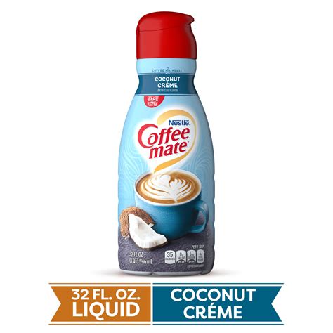 Coffee Mate Coconut Créme Liquid Coffee Creamer 32 Fl Oz Bottle Non