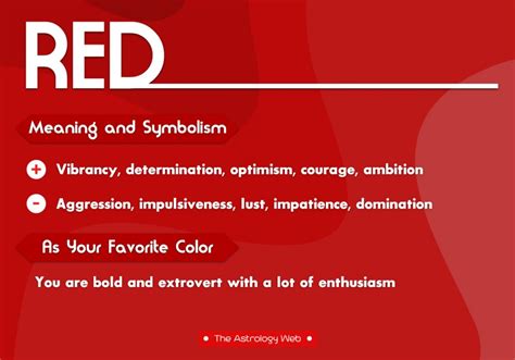 Red Color Meaning And Symbolism The Astrology Web