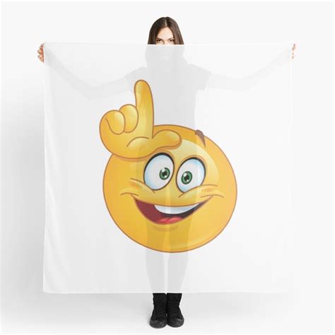 Loser Emoji Emoticon Laugh L Shaped Hand Scarf By Stevesemojis