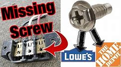 Dryer Terminal Block Screw Sizes and How to find them 279393 Plug Screws Whirlpool Kenmore Amana