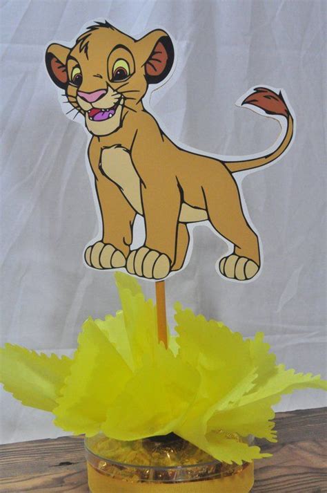 Lion King Party Centerpiece Baby Lion King Candy Table Etsy In 2021