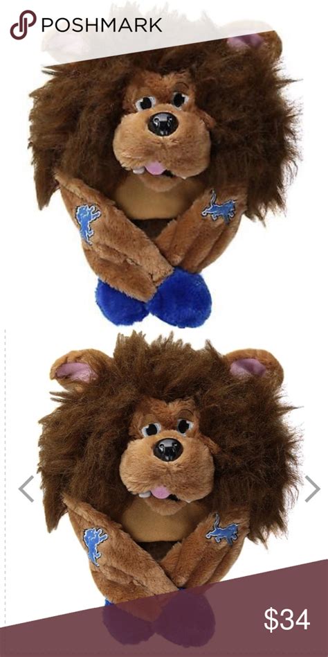 The elks are proud to have the support of their mascots both on and off the field. NWT Detroit Lions Soft Plush Mascot Hat One Size Boutique ...