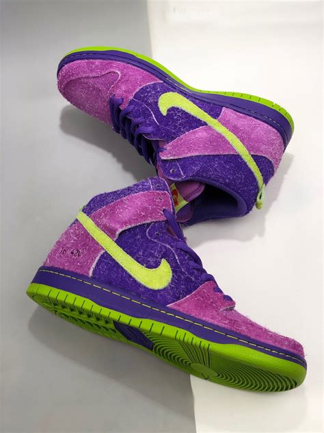 Nike Sb Dunk High 420 “purple Skunk” Cw9971 500 For Sale Sneaker Hello