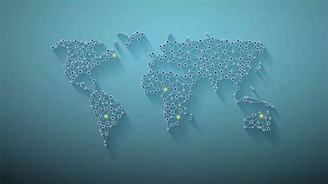 Global Network World Map Animation Video Stock Motion Graphics Sbv