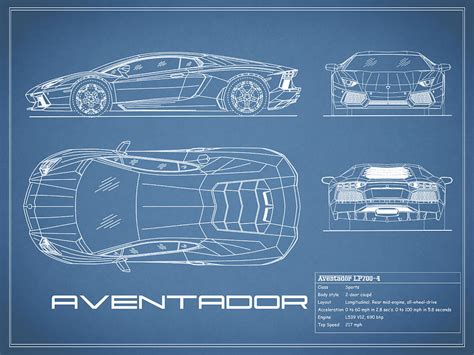 Lamborghini Aventador Svj Blueprint