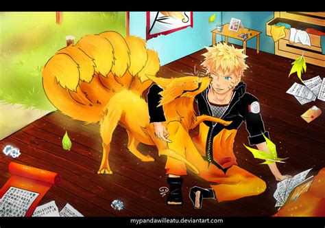 Naruto And Kyuubi Nine Tails By Mypandawilleatu On