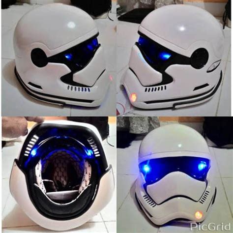 Star Wars Stormtrooper Motorcycle Helmet Dot Approved Basic Helm
