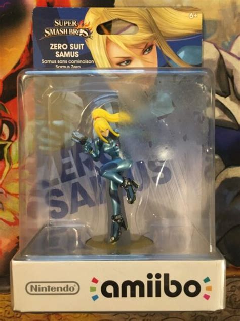 Nintendo Amiibo ~ Super Smash Bros Zero Suit Samus Sealed New In Box