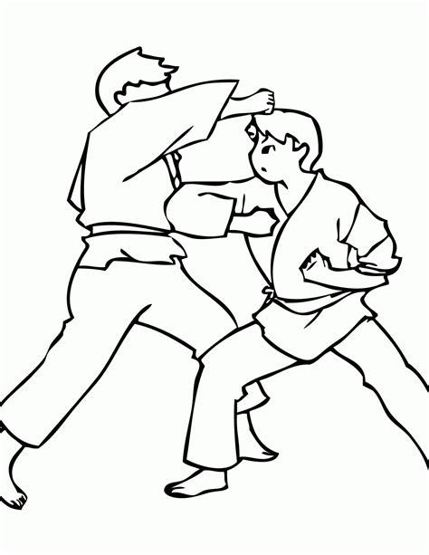 Karate Coloring Pages Download And Print For Free - Coloring Home