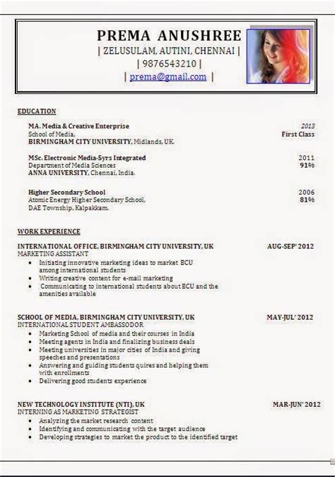 This sample m.b.b.s fresher resume may be used to apply for graduate entry jobs, internships, management trainee jobs e.t.c. Resume Format: Resume Format For Msc Students