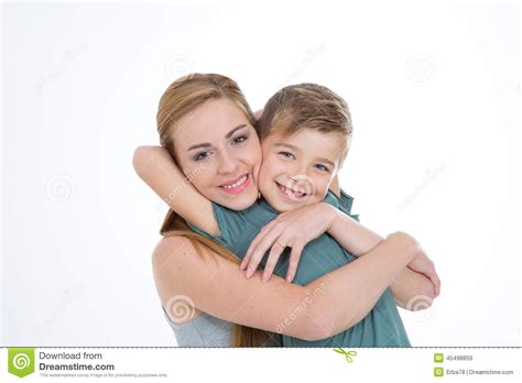 Il Fratello Abbraccia Sua Sorella Con Amore Immagine Stock Immagine Di Affetto Felice 45498859