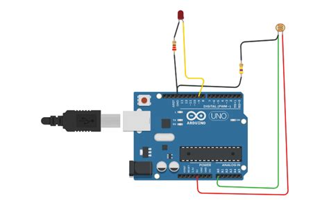 Circuit Design Light Sensor Photoresistor Tinkercad