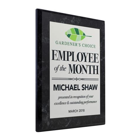 Wallpapers employee of the year plaque. Personalized Employee Of The Month Retro Award Plaques