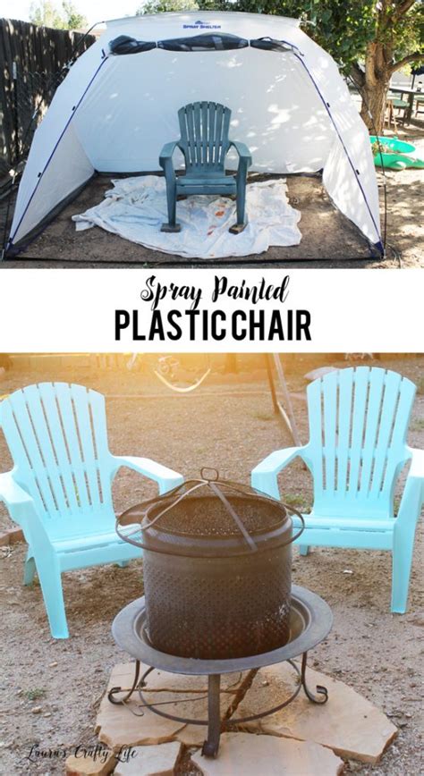 Spray Paint Plastic Chairs Lauras Crafty Life