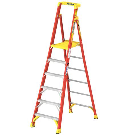 Werner Fibreglass Podium Ladder 6 Tread 72006