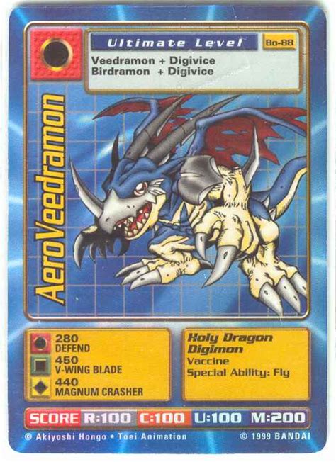 The digimon card is a must have for any digimon fan! Card:AeroVeedramon - Digimon Wiki: Go on an adventure to tame the frontier and save the fused world!