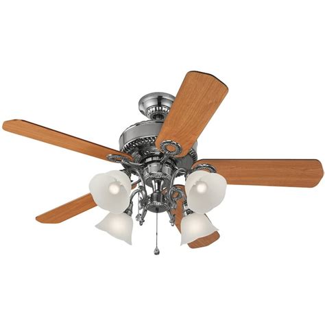 Harbor Breeze Edenton 52 In Polished Pewter Indoor Ceiling Fan With