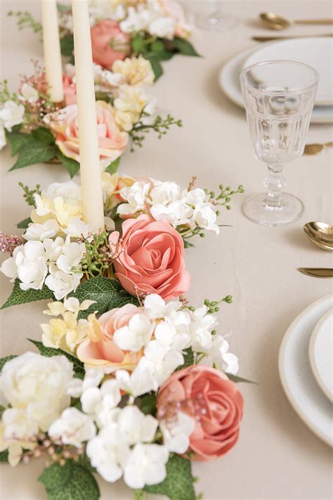 Bonus points if any involved the rose leaves. Artificial Floral Rings for Wedding Centerpiece & Chair ...