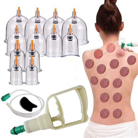 Buy 24 Cup Vacuum Cupping Setchinese Cupping Therapy Pump Hijama Professional Biomagnetic