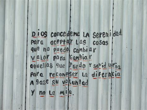 The Serenity Prayer In Spanish On The Mexican Side Of The Flickr
