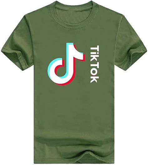 Fashion Tiktok Logo Graphic Mens Short O Neck T Shirtdiy Customize Tee