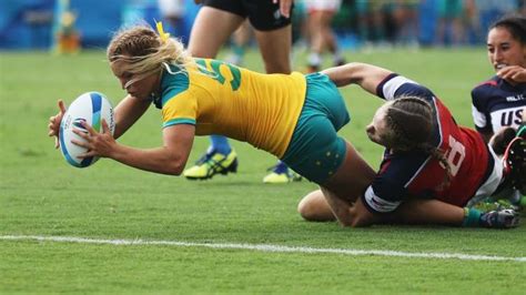 Australian Women S Rugby Sevens Draw With Us On Way To Semis At Rio Olympics Womens Rugby