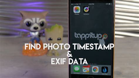How To Find The Photo Time Stamp And Exif Data On Iphone Youtube