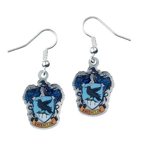 Silver rose ring harry styles. Harry Potter Ravenclaw Crest Silver Plated Earrings ...