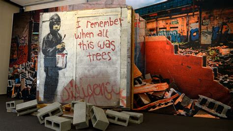 i remember when all this was trees banksy mural sells for 137 500