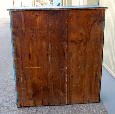 This piece features a large drawer to the top as well as french doors to open up to a ventilated shelving unit. 19th Century Pennsylvania Original Painted Pie Safe For ...