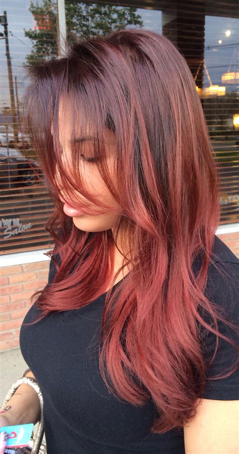 Ombre by harsheen jammu, delhi, india. Red ombre (With images) | Hair, Hair styles